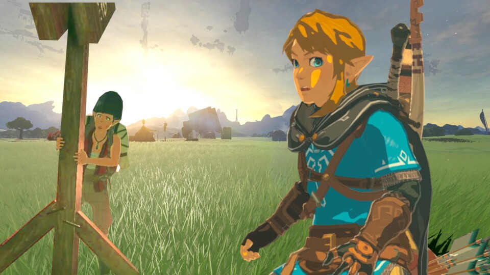 So wie Zelda-Spieler den Jungen behandeln, wundert es nicht, dass er sich hinter seinem Schild versteckt.