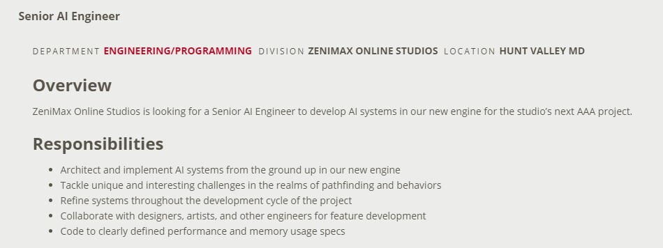 Die ESO-Macher bauen eine neue Engine und suchen dafür erfahrene Mitarbeiter. Screenshot: Zenimax Online.