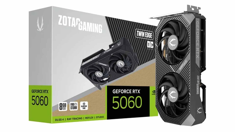 Die ZOTAC RTX 5060 ist der günstige Einstieg in die Blackwell-Generation und vor allem für Full-HD-Spieler interessant.