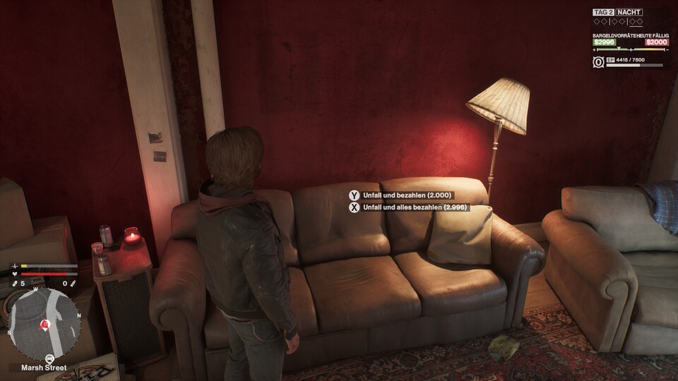 Auf der Couch »crashen« heißt auf Englisch schlafen - mit einem Verkehrsunfällen hat das nichts zu tun.