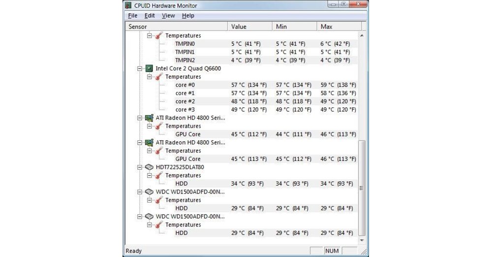 Hardware-Überwachungstool HWMonitor - Neue Version 1.13