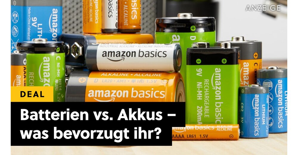 Schwört ihr auf Batterien oder nutzt ihr lieber Akkus? Bei Amazon gibt