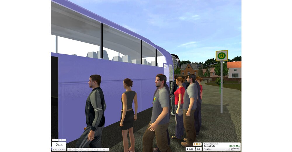 テスト中の Bus Simulator 2009 