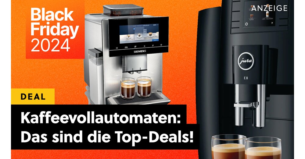 Siemens, De'Longhi, Jura &amp; Co. : Les meilleures offres de machines à café entièrement automatiques du Black Friday !