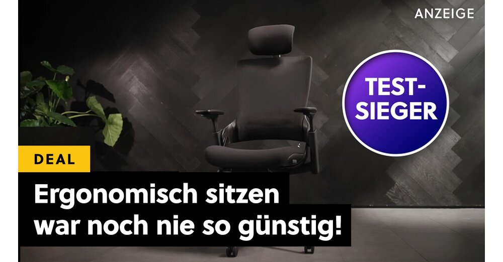 Le meilleur cadeau pour votre dos : cette chaise de bureau ergonomique est extrêmement confortable, fabriquée en Allemagne et désormais abordable !