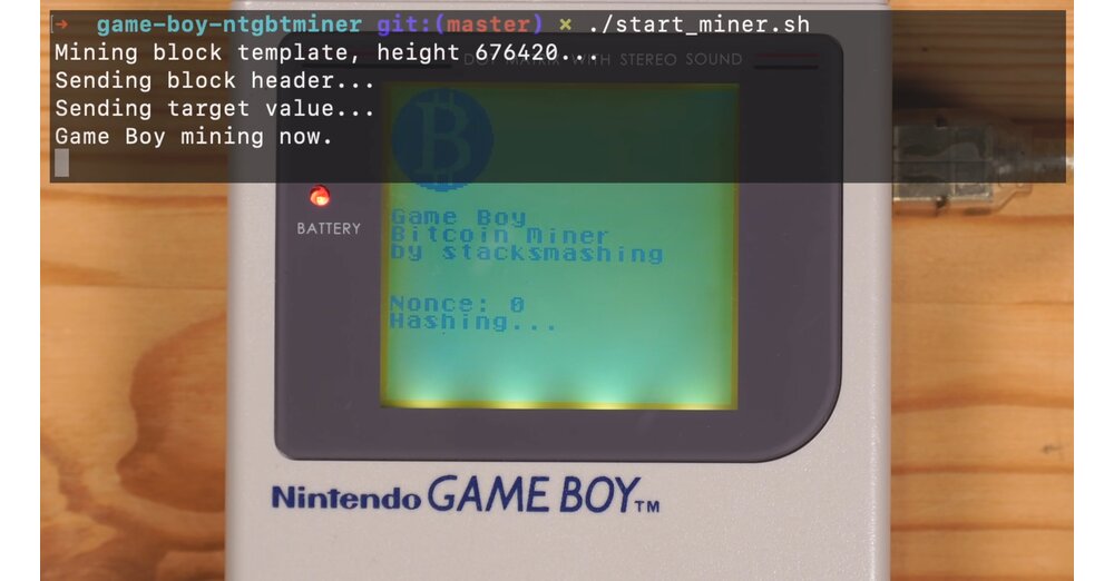 マイニング ソリューションとしての 32 年前のゲームボーイ