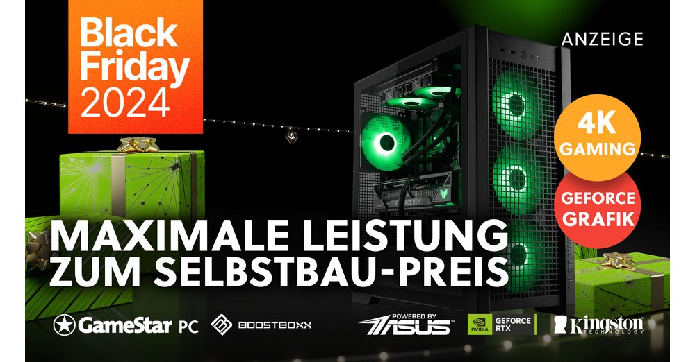 L'édition Black Friday de notre PC GameStar pour 4K est encore moins chère que de la construire vous-même pour une courte période !