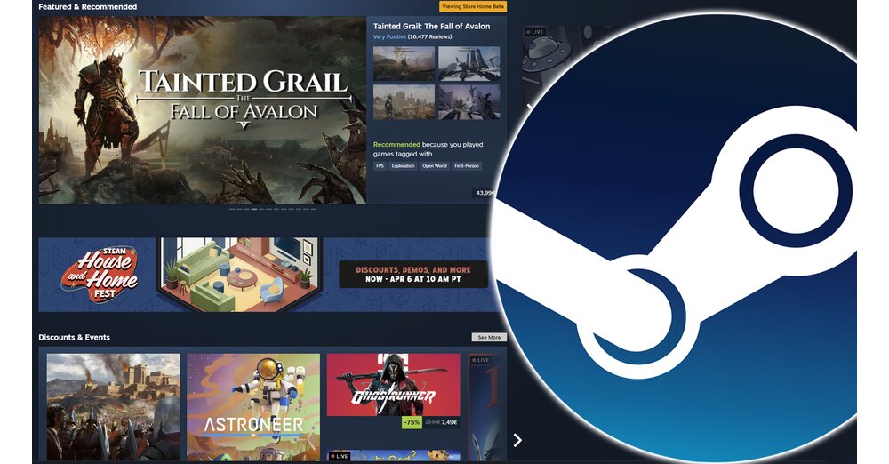 Steam Shop Beta-Update: Das neue Interface im Detail