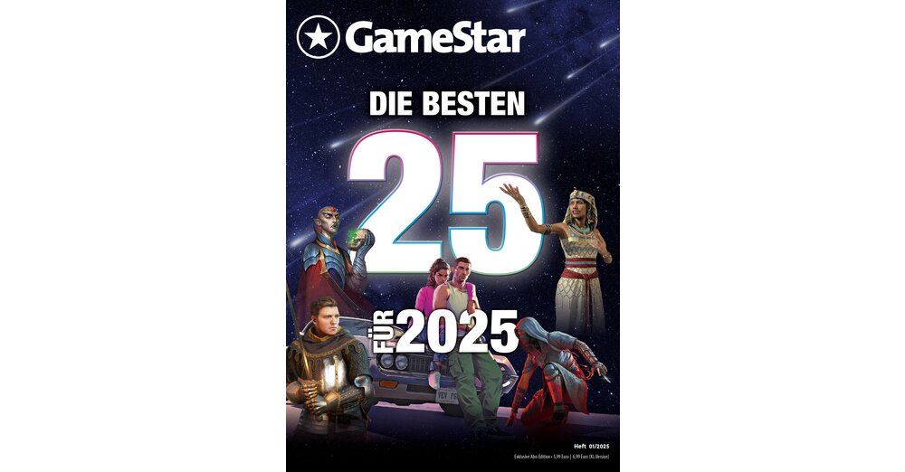 Nouveau numéro GameStar : les 25 meilleurs pour 2025