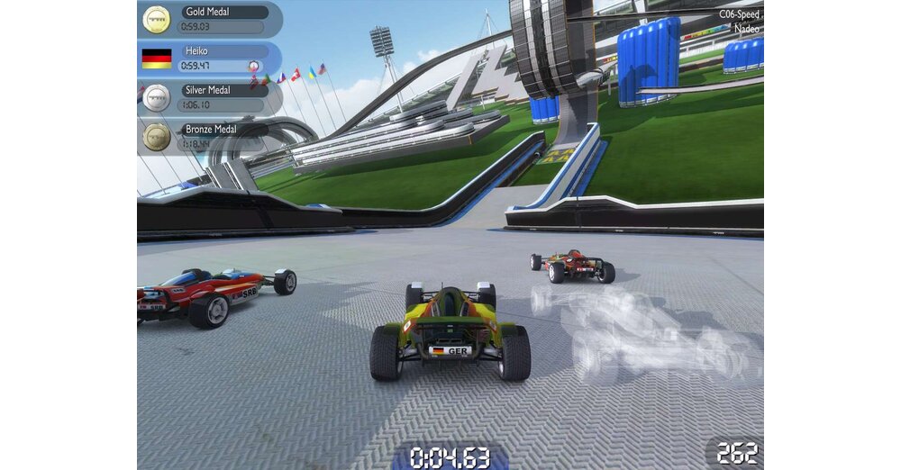 ページ 2: テスト中の Trackmania United Forever 