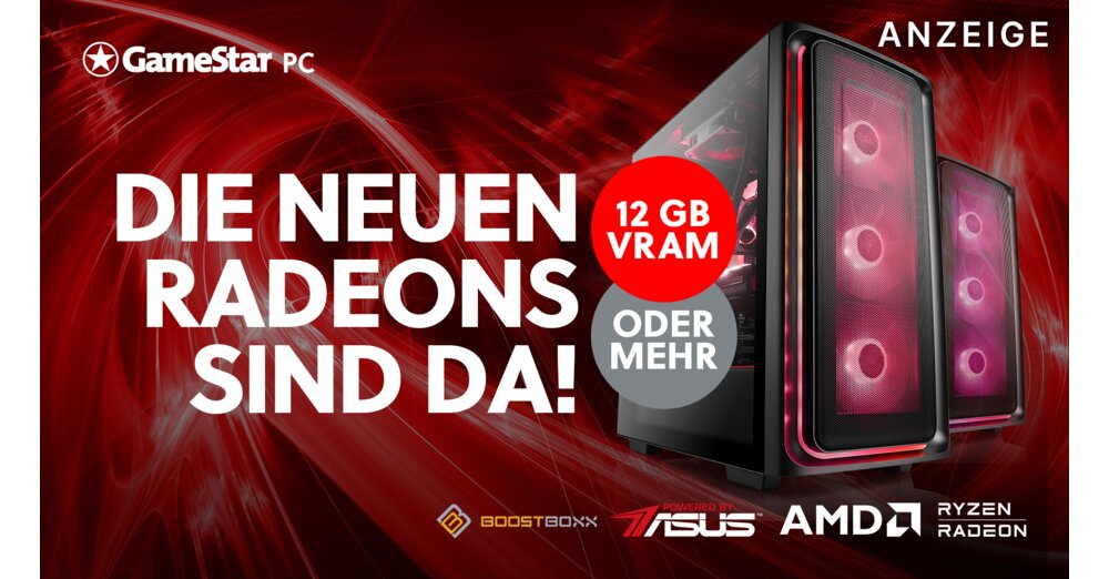 Radeon 7700xt/7800xt：新しいグラフィックカードがあり、WQHDの2つのGamestar PCに直接着陸します
