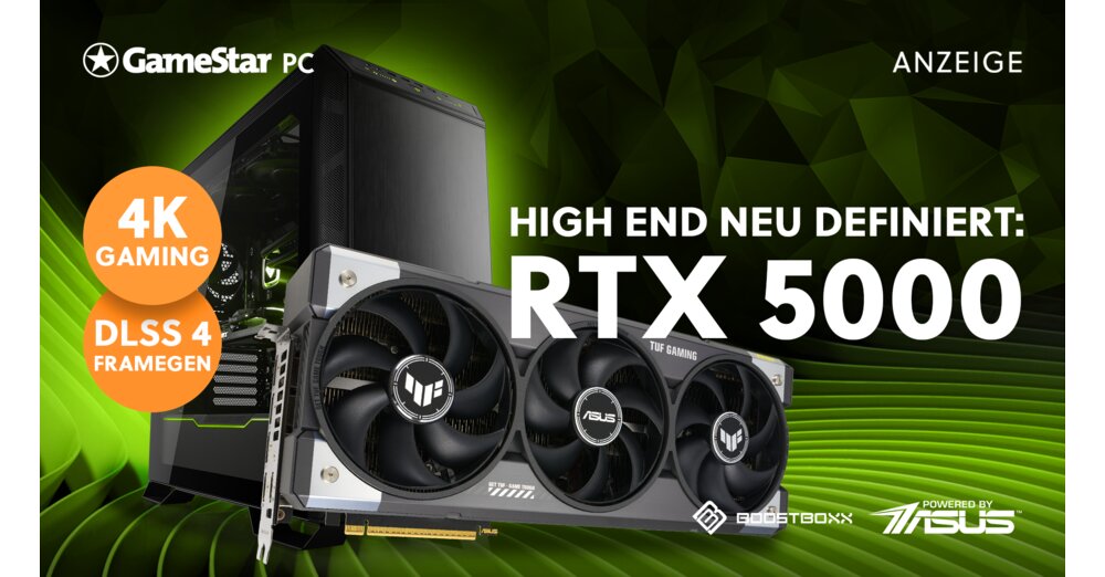 GeForce RTX 5000 dans le Gamestar PC: performances haut de gamme incomparables pour le meilleur jeu 4K