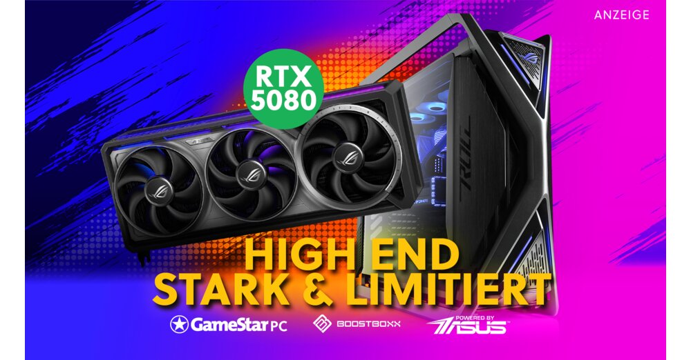 Bockstarke 4K-Performance, stark limitiert und sofort lieferbar - Unser Special Edition Gaming-PC ist mit der Astral RTX 5080 eine absolute Augenweide
