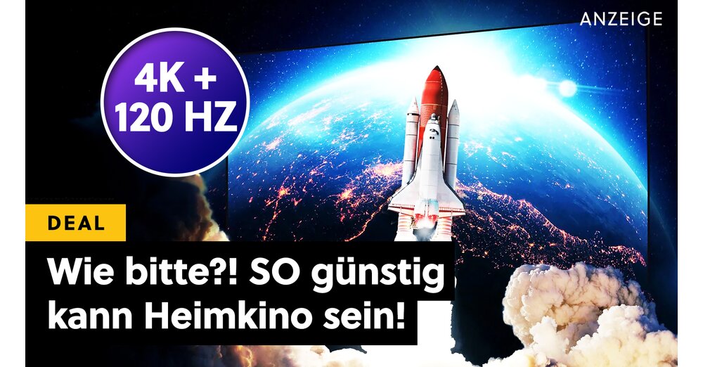 対角 2 メートルを超えるスクリーン、QLED、IMAX、そしてサムスンや LG を泣かせる価格: ギガ 4K スマート TV を Amazon で!