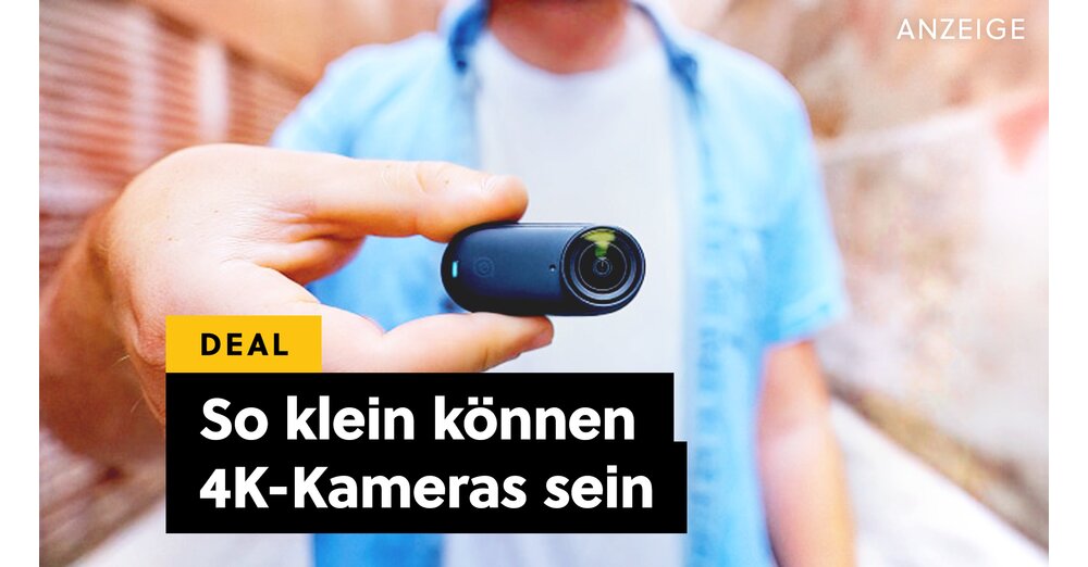 Diese 4K-Kamera ist leichter als ein Snickers und kaum größer als euer Daumen - für mich die beste GoPro-Alternative
