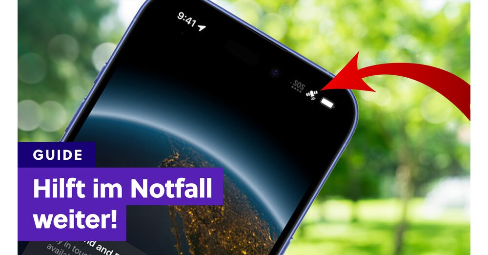 Was bedeutet das Satelliten-Symbol, das manchmal oben auf dem Handy