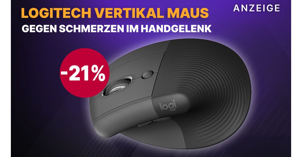 Logitech Lift ergonomische vertikale Maus für kleine Hände Schmerzen im Handgelenk? Dieses