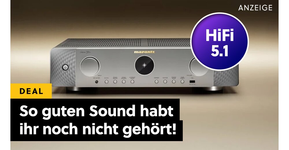 4K, 120 Hz et qualité sonore audiophile sur le téléviseur : le plus beau récepteur AV HiFi est probablement déjà le Black Friday !