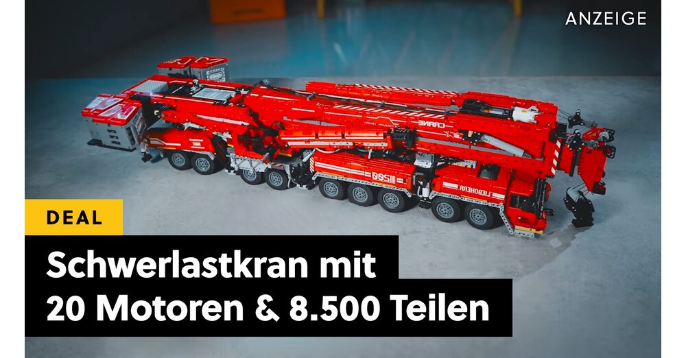 8,500 個を超える部品、7 つの操向車軸、20 個のモーターを備えた移動式大型クレーンが引き続き Amazon で短期間販売されます