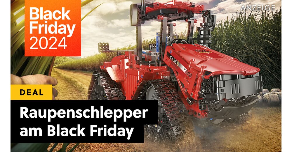 Plus sophistiqué que LEGO Technic : énorme tracteur avec chenilles au lieu de pneus et pneumatiques dans l'offre Black Friday chez Amazon