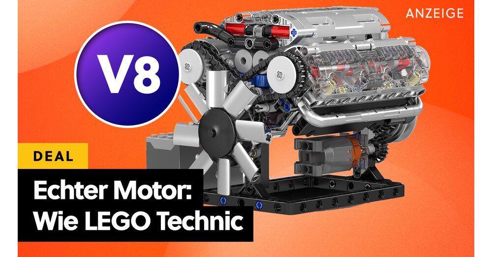 Moteur V8 entièrement fonctionnel fabriqué à partir de blocs de serrage : La meilleure alternative LEGO Technic pour moi montre ce qui est possible !