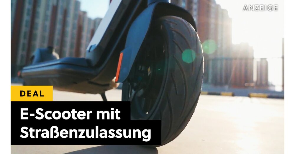 E-Scooter mit Straßenzulassung günstiger als am Black Friday sichern – so günstig war dieses Modell noch nie!