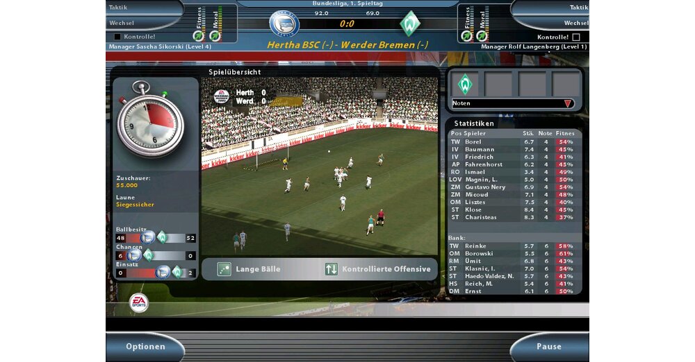 Fußball Manager 2005 - Angespielt