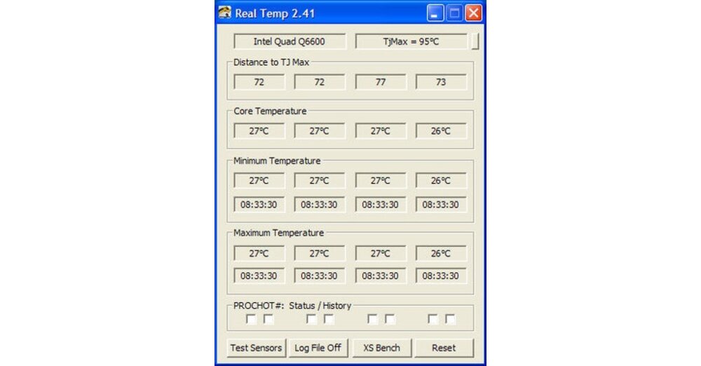 RealTemp - Version 2.41 des CPU-Tools