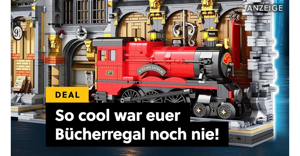 Gleis 9¾ für's Bücherregal: Was LEGO Harry Potter nicht bringt, macht halt die Konkurrenz mit Licht und fast 2.800 Teilen!