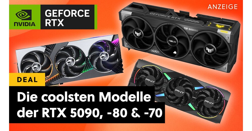 RTX 5090, 5080 &amp; 5070 : Ces modèles custom d'ASUS, MSI &amp; Co. sont particulièrement intéressants !