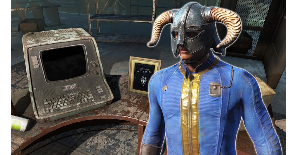 Skyrim is being re-released in 2287 and now runs on the Pip-Boy in Fallout ...