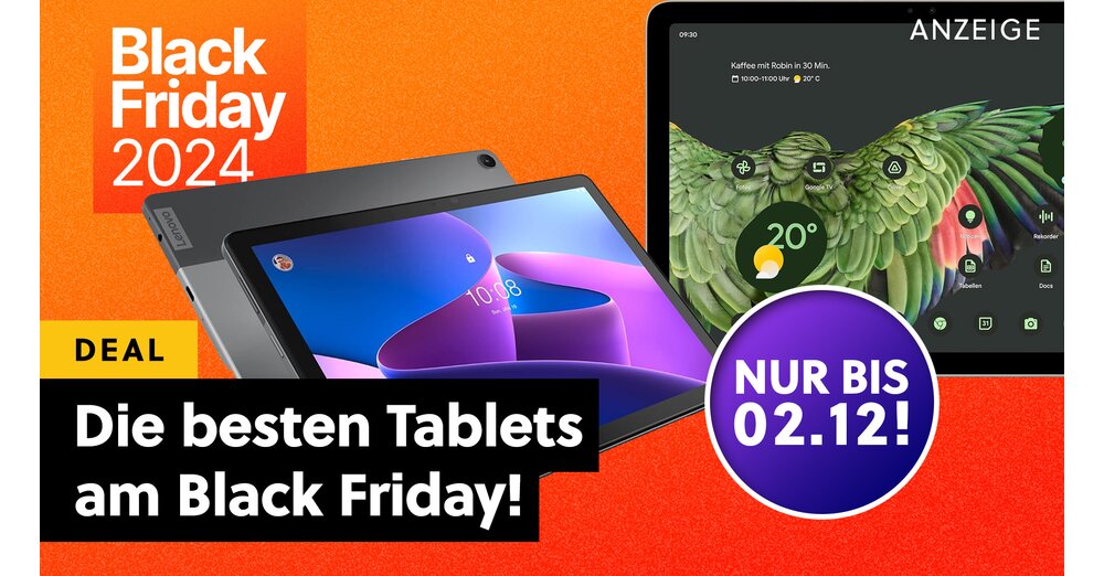 Les meilleures offres de tablettes du Black Friday : nous vous montrons les modèles les plus chauds et les moins chers d'Apple, Samsung &amp; Co !