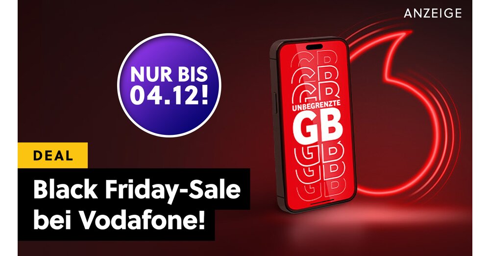 La folie des réductions du Black Friday chez Vodafone : Internet illimité, méga offres et téléphones portables à partir de 1 €