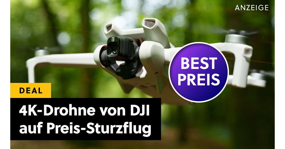 Vous pouvez piloter ce drone 4K de DJI partout et sans permis de conduire! Dans l'Amazon, vous offrez un quart du prix