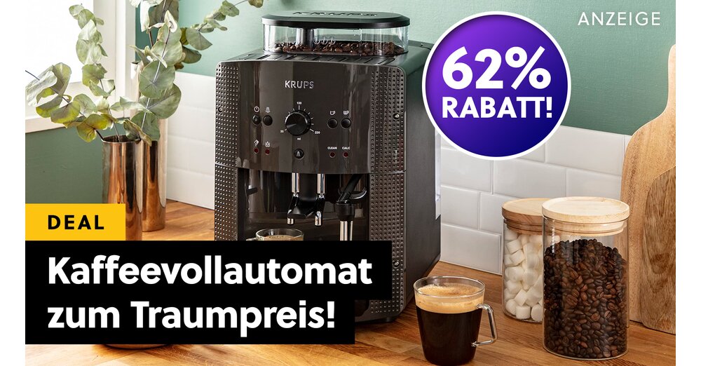 Avec une remise de 62%, cette machine à café entièrement automatique bat même De'Longhi, Siemens &amp; Co. pour Noël ! Maintenant proposé