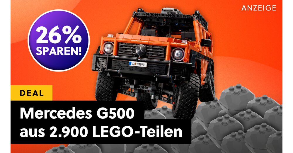 Avec un différentiel à glissement limité, une suspension indépendante et près de 3 000 pièces : la Classe G LEGO de Mercedes est L'idée cadeau !