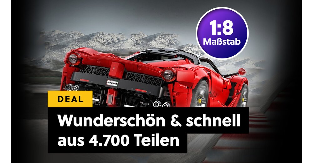 50 Stunden Bauspaß und kein einziger LEGO-Stein: Dieses 1:8 Modellauto ist ein Liebesbrief an Technik-Fans!