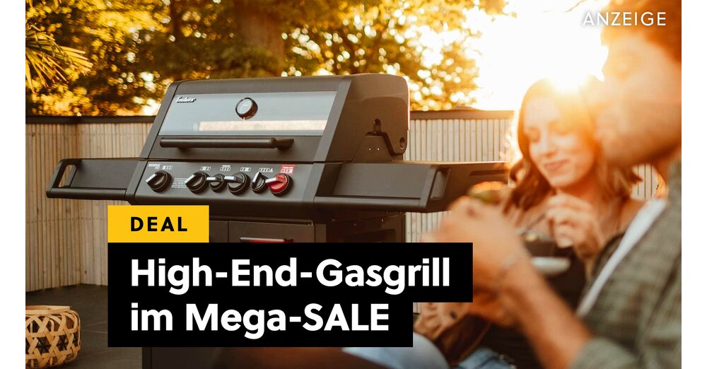 800 Grad, 4 Brenner und eine Geheimwaffe: Ein wunderschöner schwarzer Gasgrill wird im Amazon-Angebot zum Bestseller!