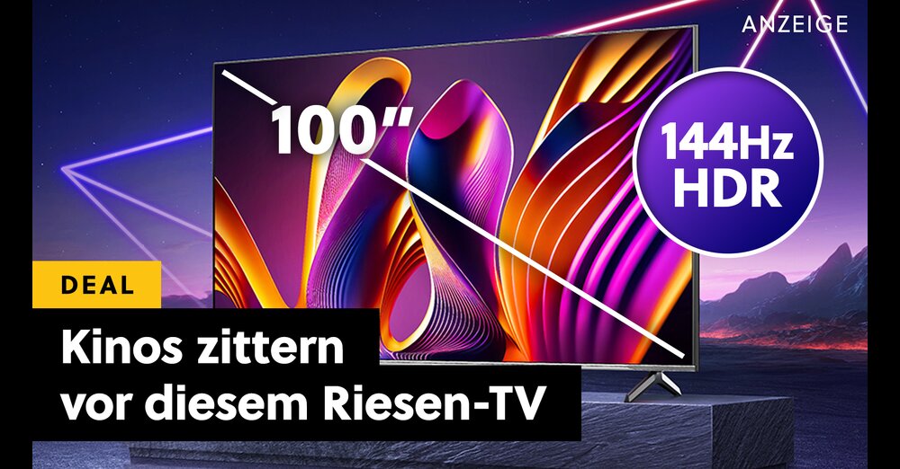 Riesen-4K-TV mit QLED, 144Hz und Dolby Vision: Der Amazon-Hit, der Kinos übertrumpft!