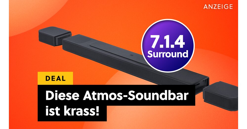 Ich kenne keine andere Dolby Atmos Soundbar, die so genial ist! Jetzt ist mein Geheimtipp im Amazon-Angebot 350€ günstiger