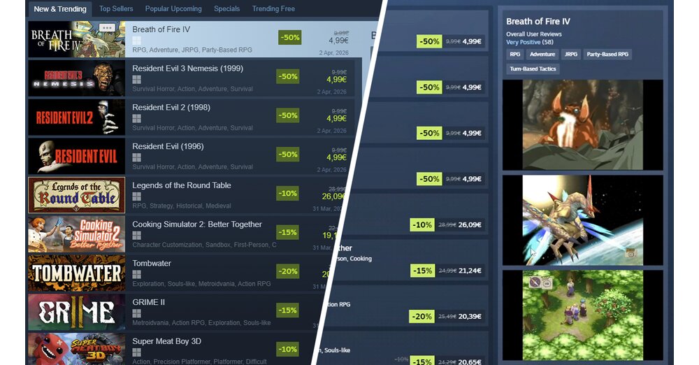 Steam Interface First One Ever Steam: Altes vs. neues Interface im Vergleich - So sieht der neue Shop aus
