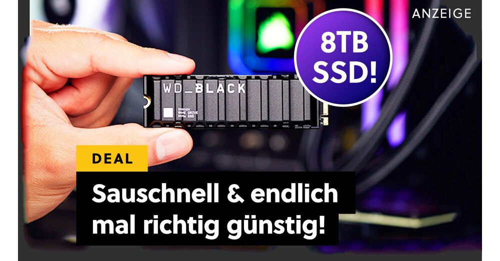 4TB SSDs können einpacken: Dieses 8TB-Monster ist superschnell und endlich mal echt bezahlbar!