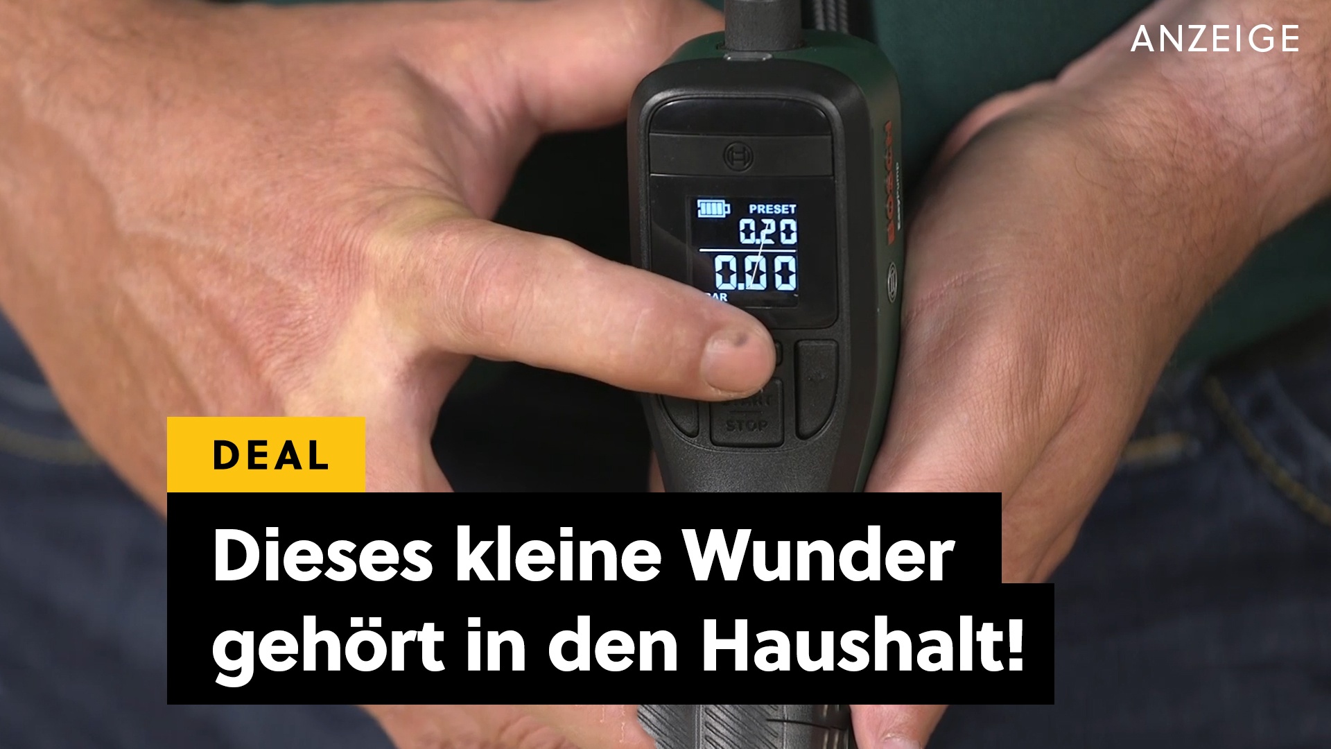 Deals: Bosch-Akkupumpe - Klein, aber brutal viel Leistung - für jeden Mit Auto, Fahrrad oder Luftmatratze! [Anzeige]