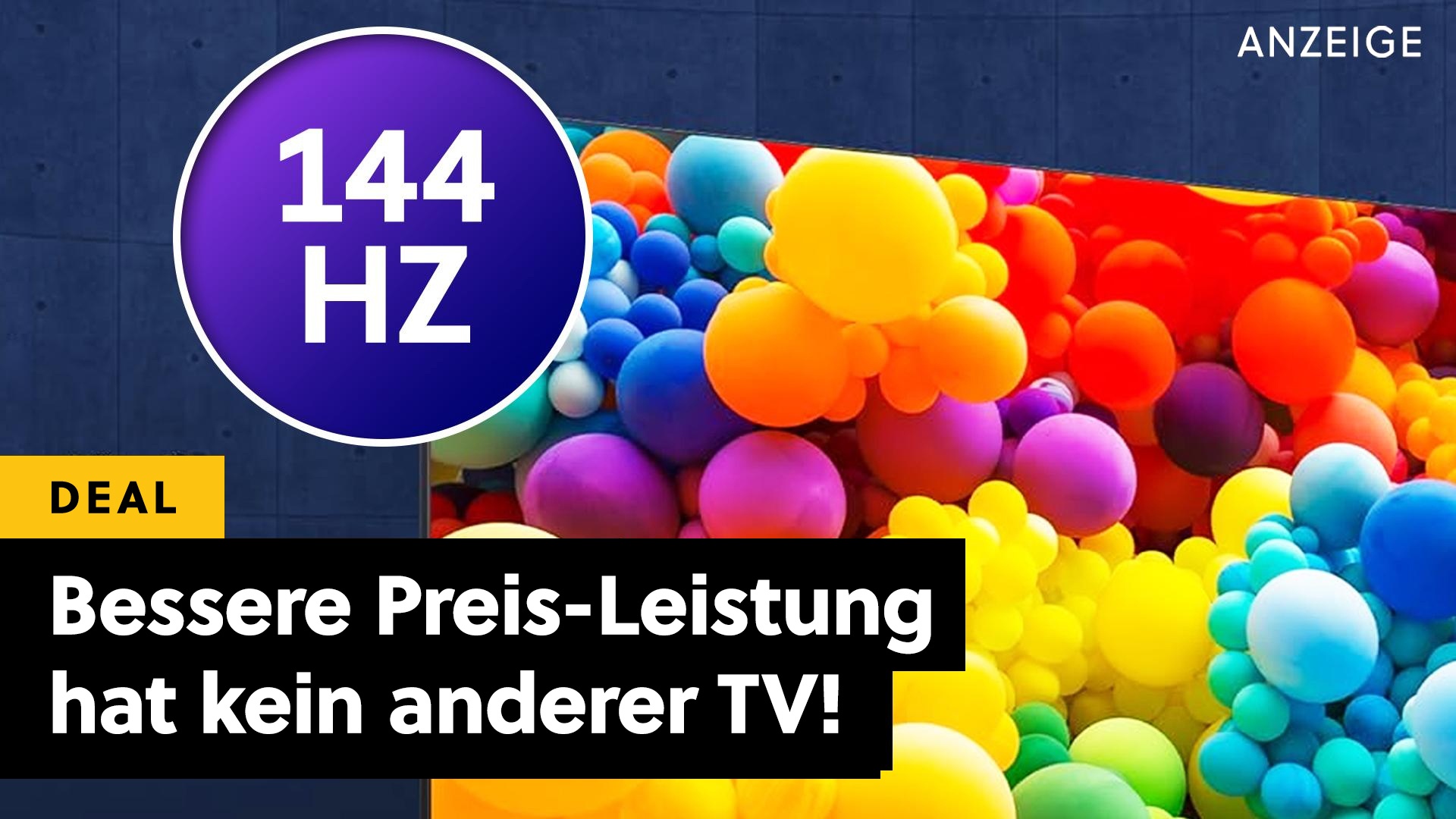 Unser Preis-Leistungs-Sieger unter den 4K-TVs: 65 Zoll, 144Hz und grandioses HDR machen einen Fernseher zum Champion!