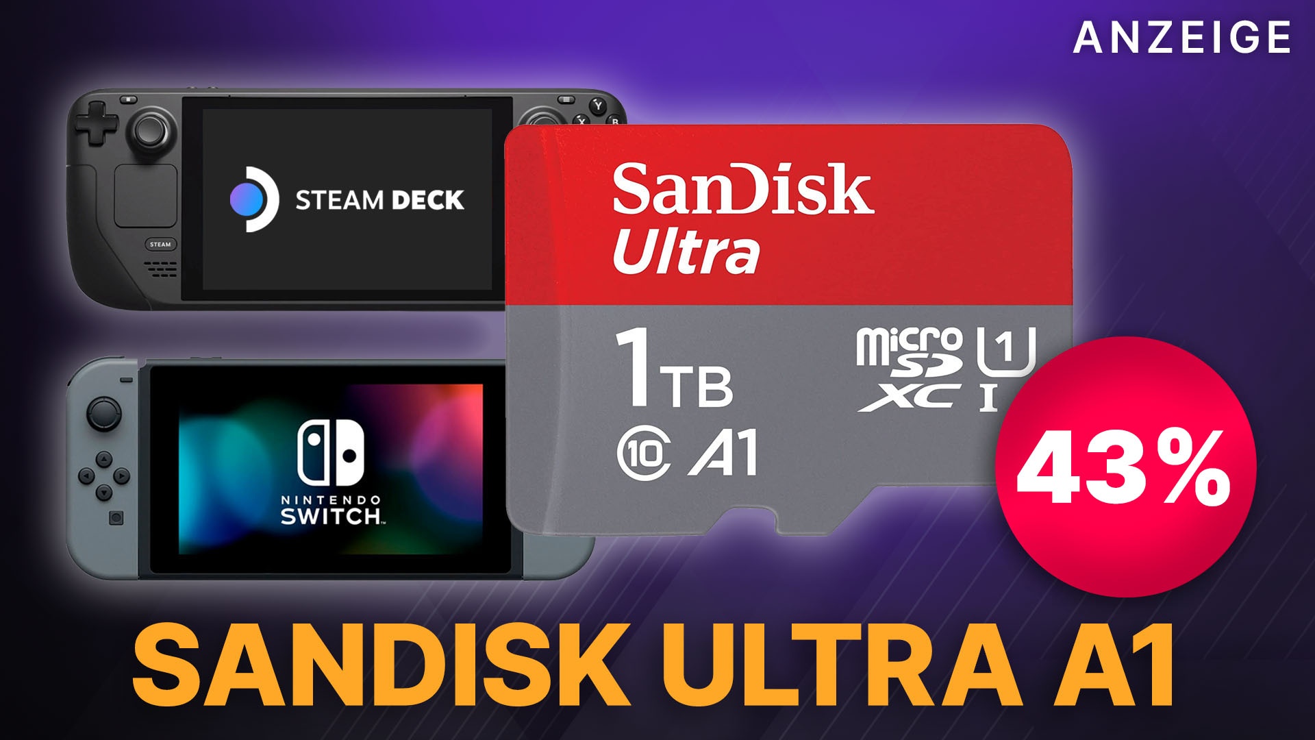 Micro SD mit 1 TB: SanDisk Speicherkarte für Handy, Switch & Steamdeck 43% günstiger im Angebot