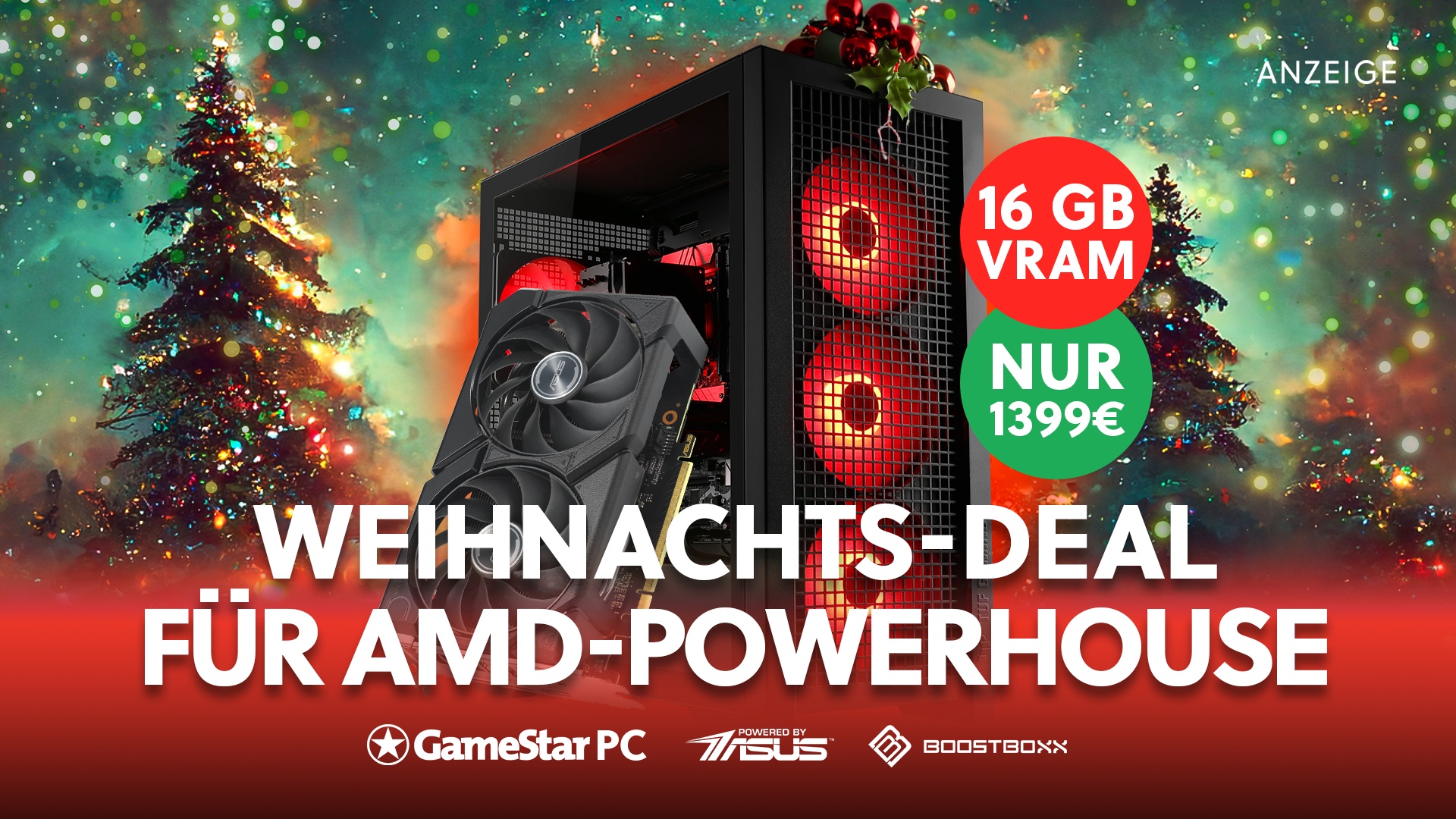 Deals: XMAS-Schnäppchen - Dieser Gaming-PC ist das womöglich das letzte PC-Schnäppchen des Jahres [Anzeige]