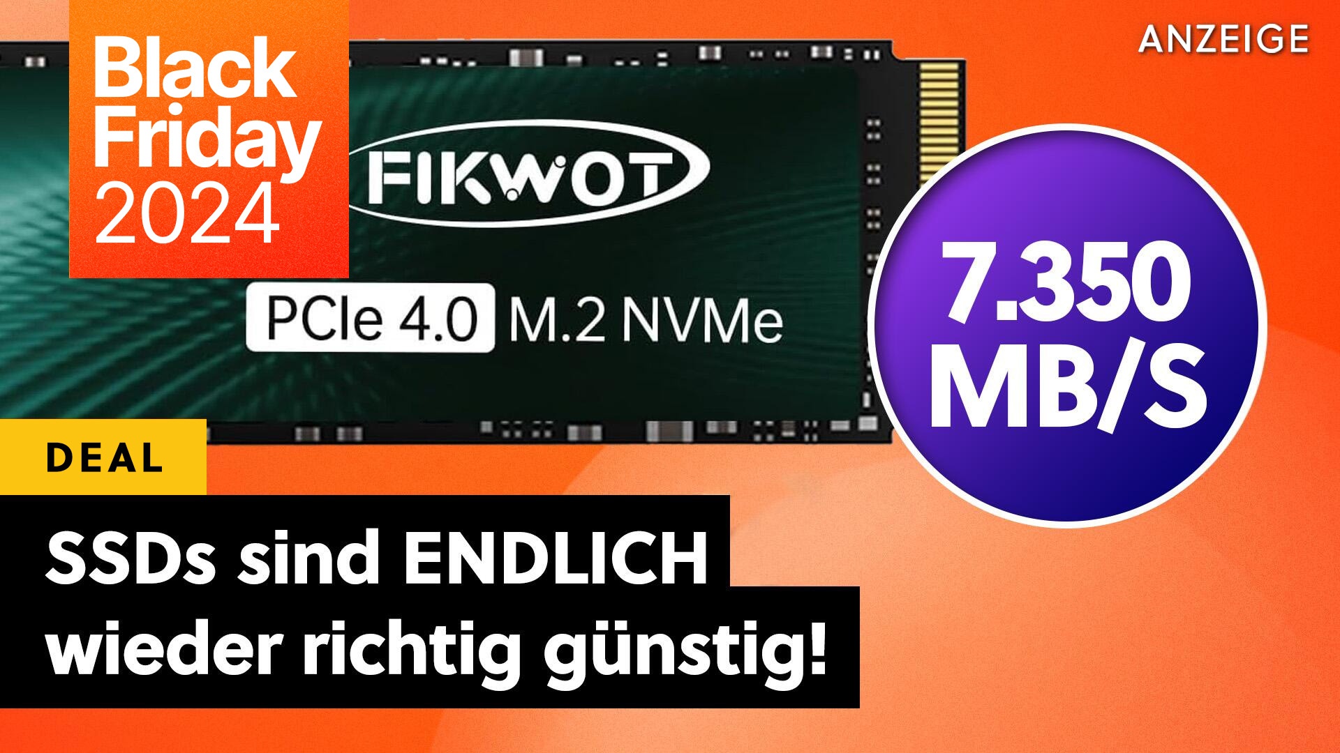 Das beste SSD-Angebot am Black Friday: Irre Schnelle 2TB SSD für PC und PS5 zum Hammerpreis - Samsung guckt nur zu!