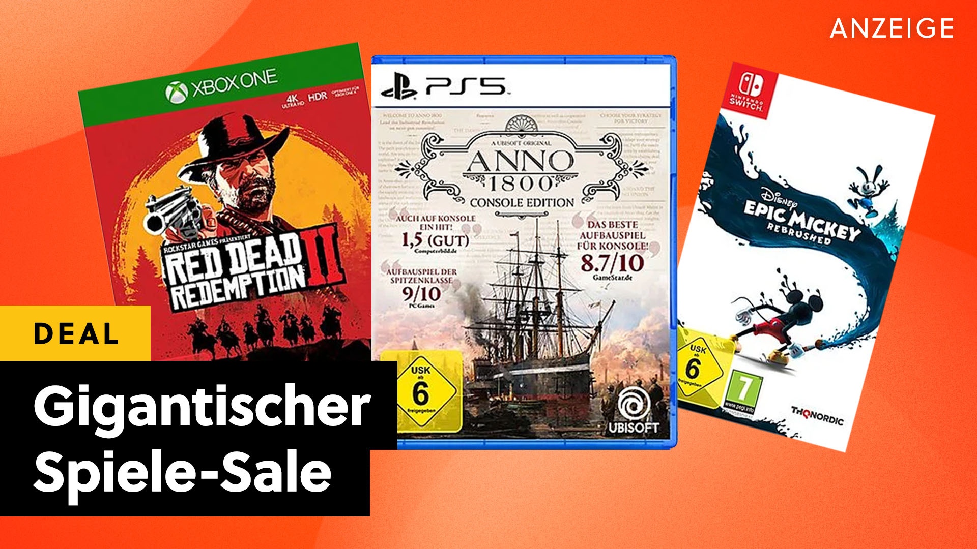 3 für 49€ - Fette Rabatte bei Spielen - MediaMarkt reduziert das gesamte Sortiment für PS5, Switch und Xbox drastisch!