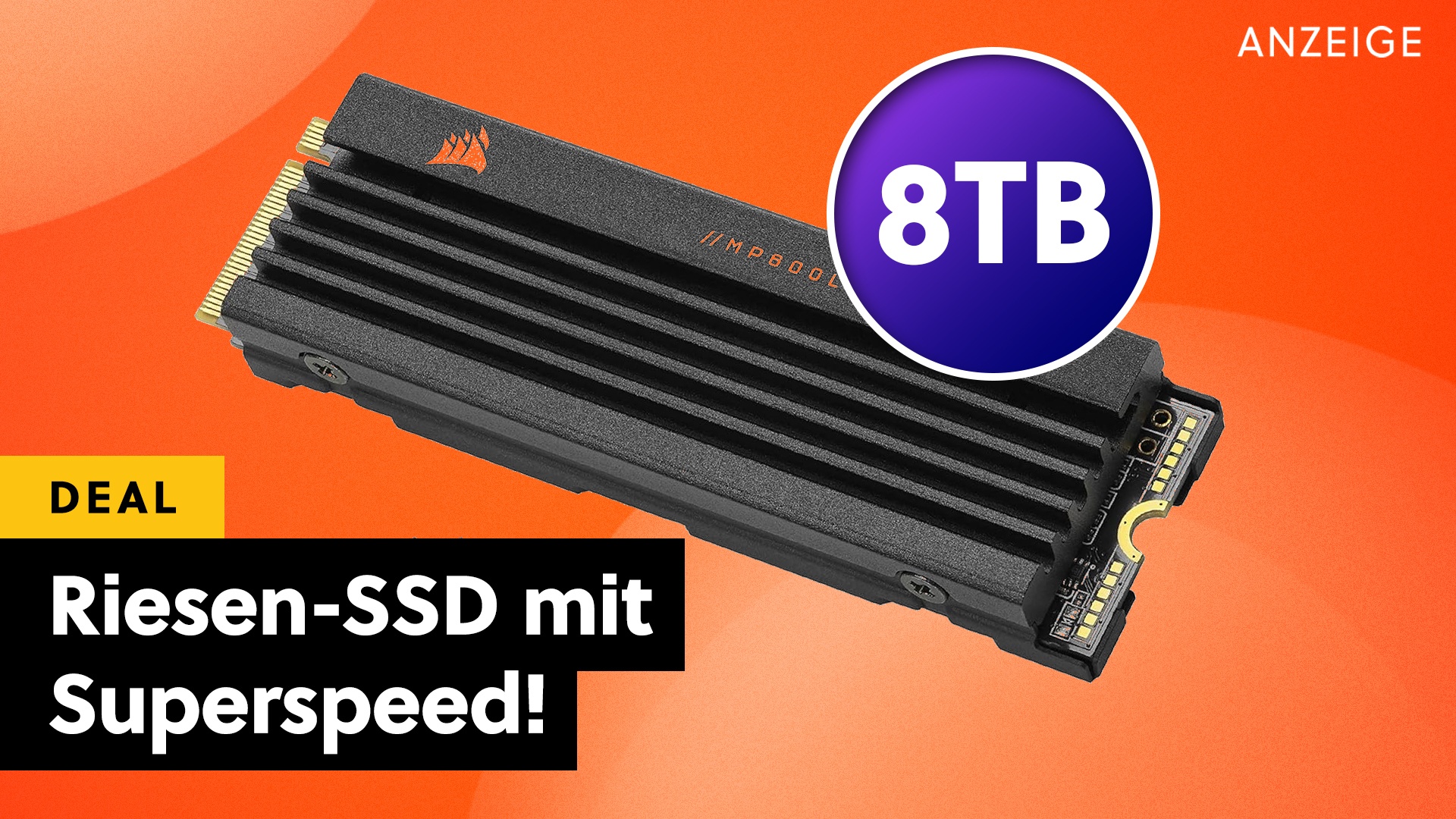 80-Mal Helldivers 2: Die größte M.2 NVMe SSD auf Amazon hat irre 8TB und kommt von Corsair!