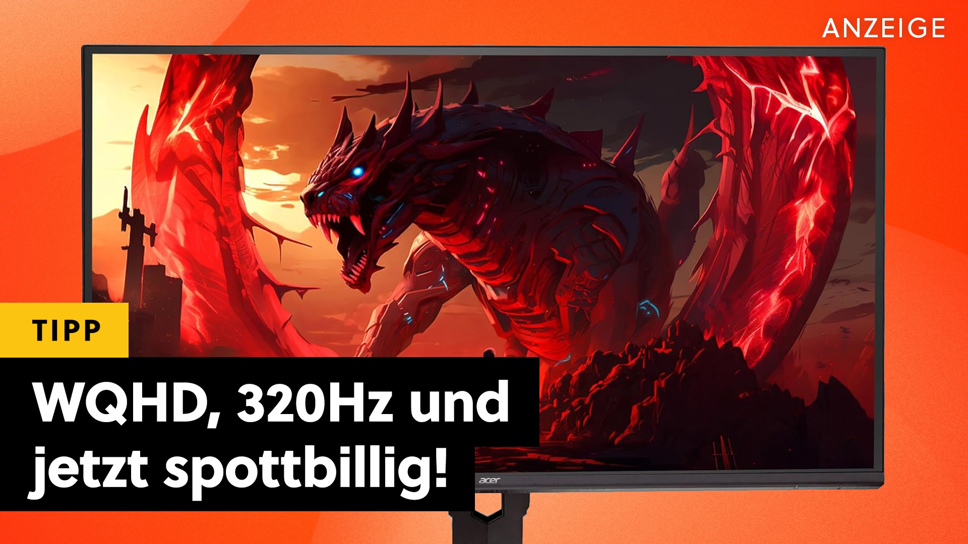 Deals: Monitor zum Bestpreis - Fast doppelt so viel Hertz wie Euros bei diesem Amazon-Angebot! [Anzeige]